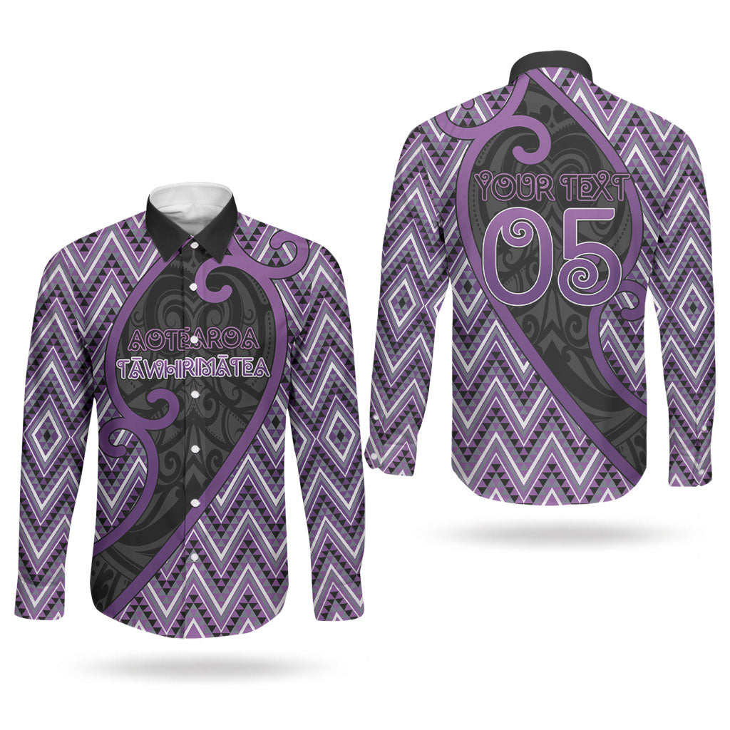 Custom Aotearoa Atua Tawhirimatea Couples Matching Long Sleeve Bodycon Dress and Long Sleeve Button Shirt God Of Storms Koru Patterns