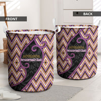 Aotearoa Atua Rongomatane Laundry Basket God Of Cultivated Foods Koru Patterns
