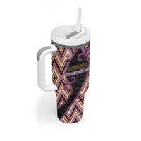 Custom Aotearoa Atua Rongomatane Tumbler With Handle God Of Cultivated Foods Koru Patterns