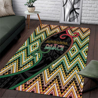 Aotearoa Atua Maui Area Rug Demigod Hero And Trickster Koru Patterns