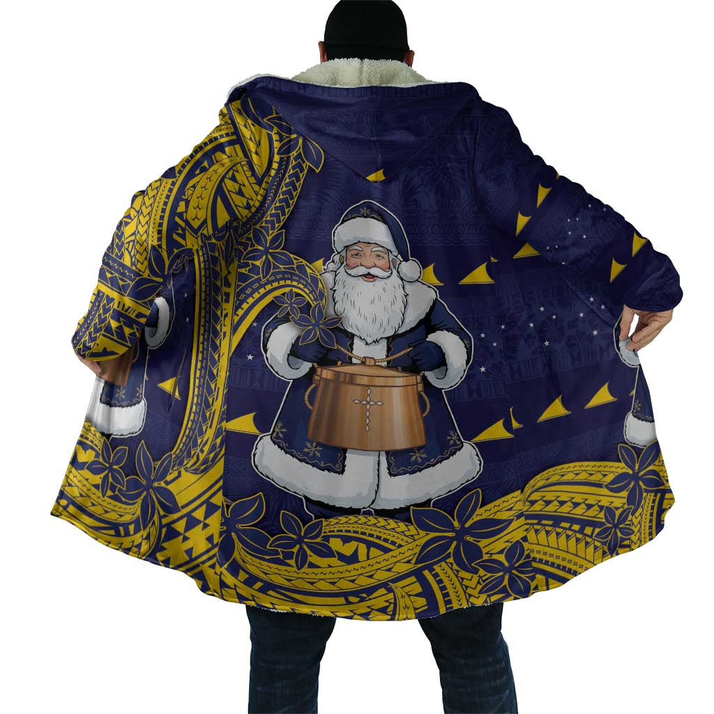 Tokelau Christmas Cloak Santa With Tuluma Xmas Tribal Waves - Polynesian Pride