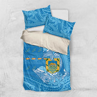 Tuvalu Christmas Bedding Set Dolphins Santa Xmas Tribal Waves - Polynesian Pride