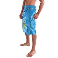 Tuvalu Christmas Lavalava Dolphins Santa Xmas Tribal Waves - Polynesian Pride