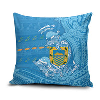 Tuvalu Christmas Pillow Cover Dolphins Santa Xmas Tribal Waves - Polynesian Pride