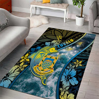Tuvalu Area Rug Dolphin On The Waves DT05 - Polynesian Pride