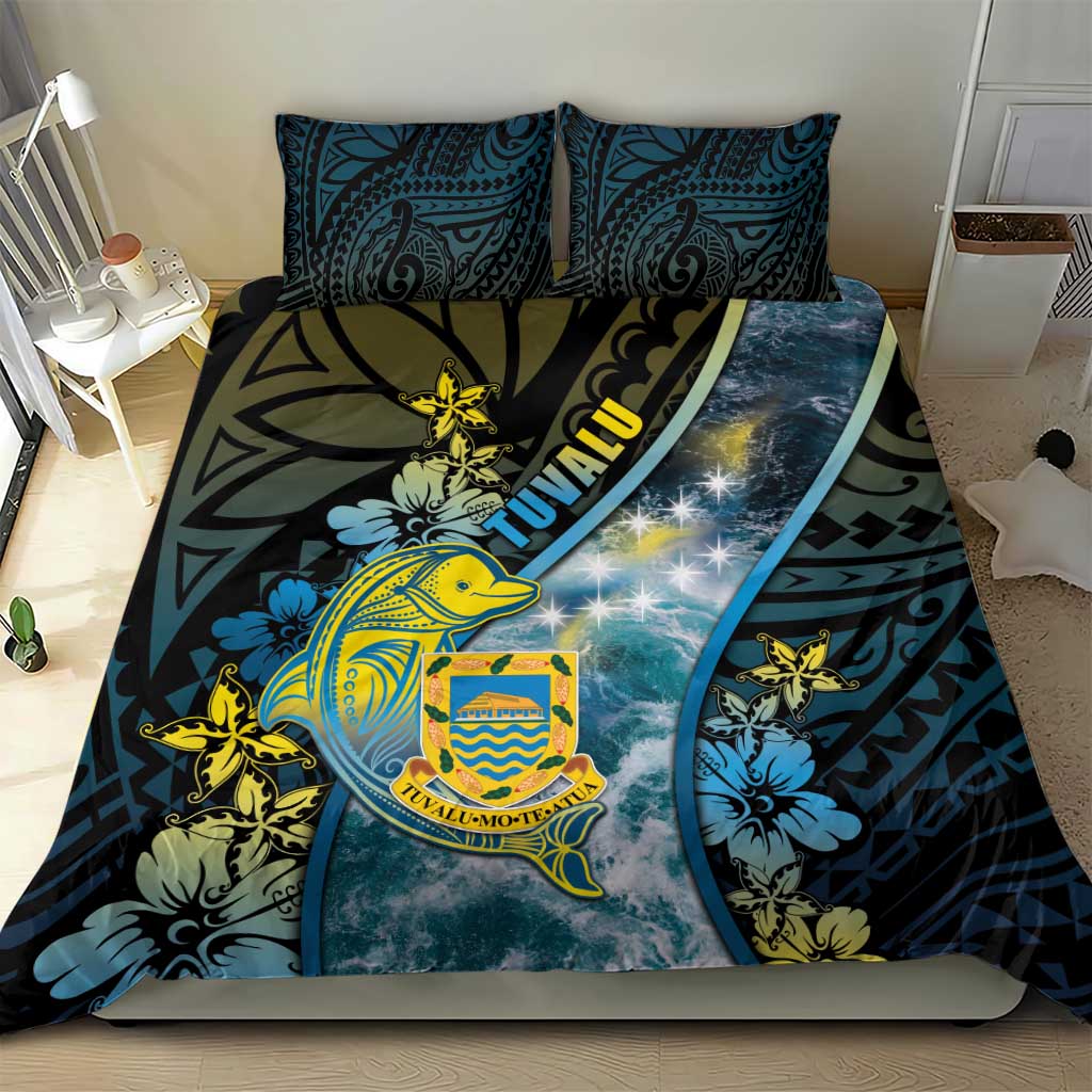 Tuvalu Bedding Set Dolphin On The Waves DT05 - Polynesian Pride