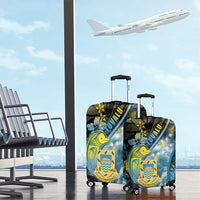 Tuvalu Luggage Cover Dolphin On The Waves DT05 - Polynesian Pride