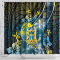 Tuvalu Shower Curtain Dolphin On The Waves