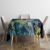 Tuvalu Tablecloth Dolphin On The Waves