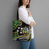South Sea Islanders And Solomon Islands Tote Bag Solomons Coat Of Arms And Southern Cross DT05 - Polynesian Pride