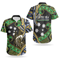 South Sea Islanders And New Caledonia Couples Matching Tank Maxi Dress and Hawaiian Shirt Nautilus Shell Southern Cross Tribal Pattern DT05 - Polynesian Pride