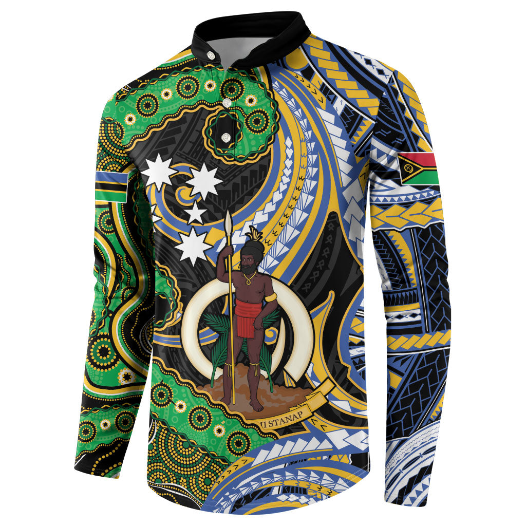 South Sea Islanders And Vanuatu Button Sweatshirt Boar Tusk Warrior Southern Tribal Pattern DT05 - Polynesian Pride