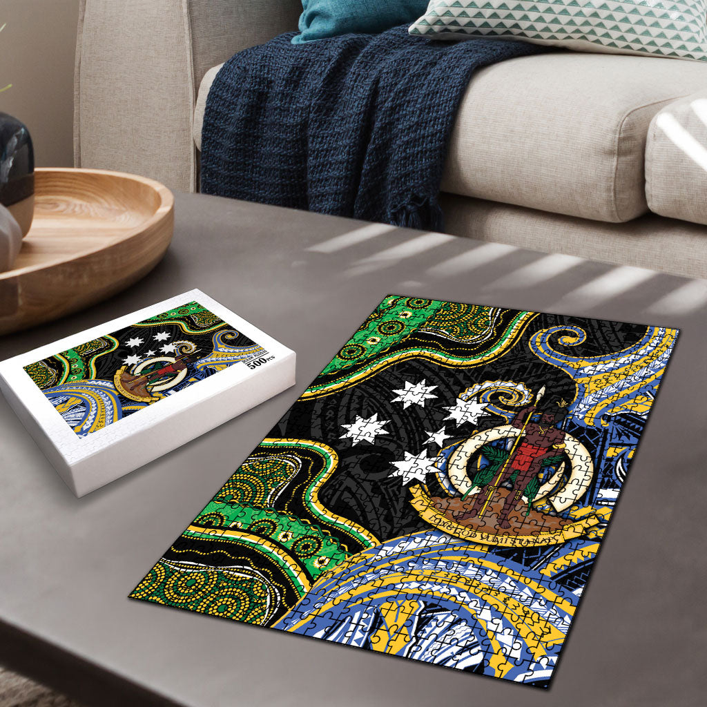 South Sea Islanders And Vanuatu Puzzle Boar Tusk Warrior Southern Tribal Pattern DT05 - Polynesian Pride