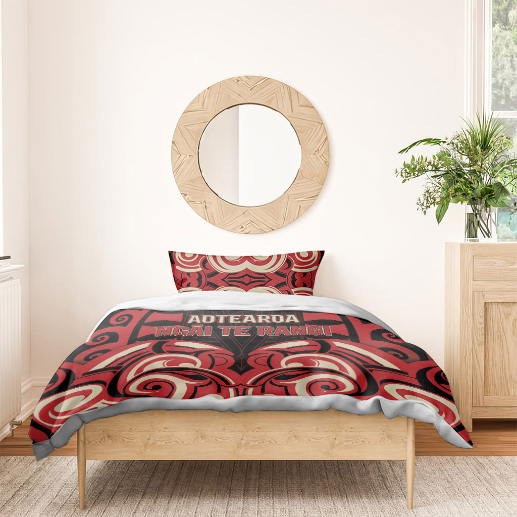Aotearoa Ngai Te Rangi Bedding Set New Zealand Traditional Maori Pattern DT05 - Polynesian Pride