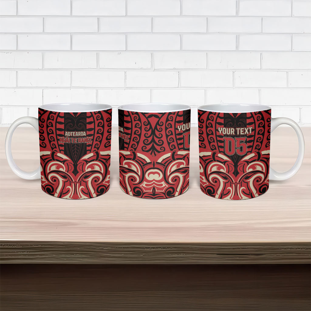 Custom Aotearoa Ngai Te Rangi Ceramic Mug New Zealand Traditional Maori Pattern DT05 - Polynesian Pride