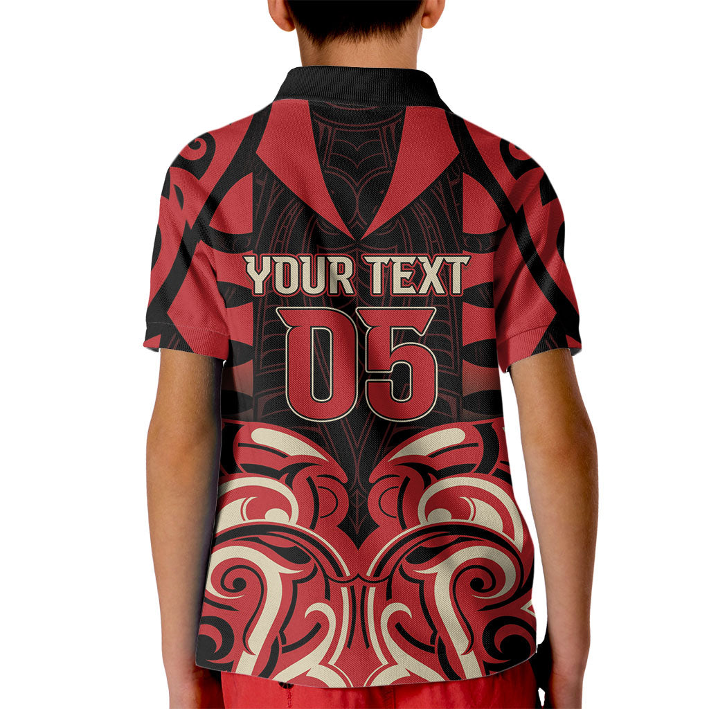 Custom Aotearoa Ngai Te Rangi Kid Polo Shirt New Zealand Traditional Maori Pattern DT05 - Polynesian Pride