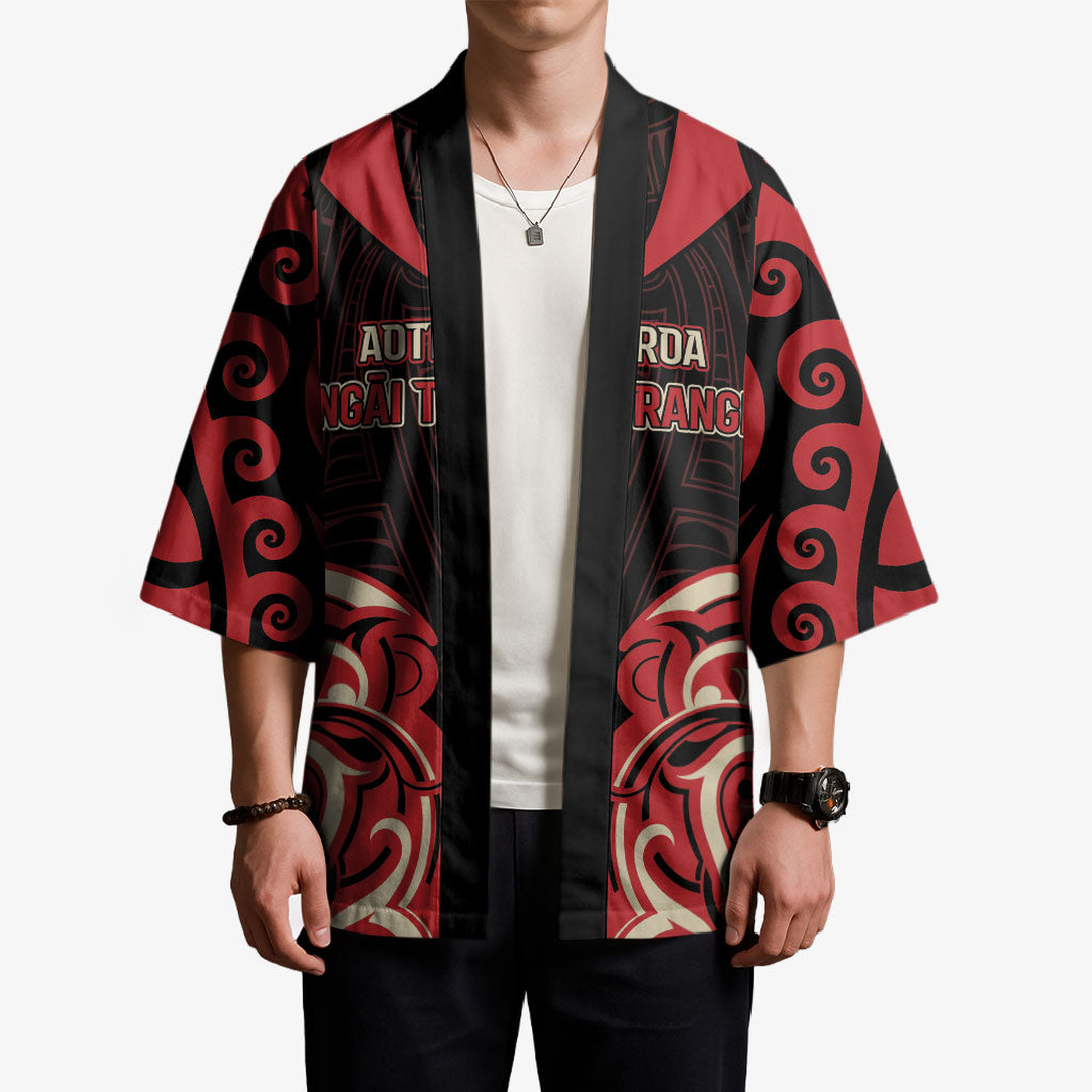 Custom Aotearoa Ngai Te Rangi Kimono New Zealand Traditional Maori Pattern DT05 - Polynesian Pride