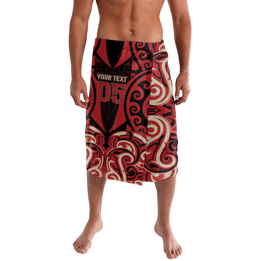 Custom Aotearoa Ngai Te Rangi Lavalava New Zealand Traditional Maori Pattern DT05 Red - Polynesian Pride