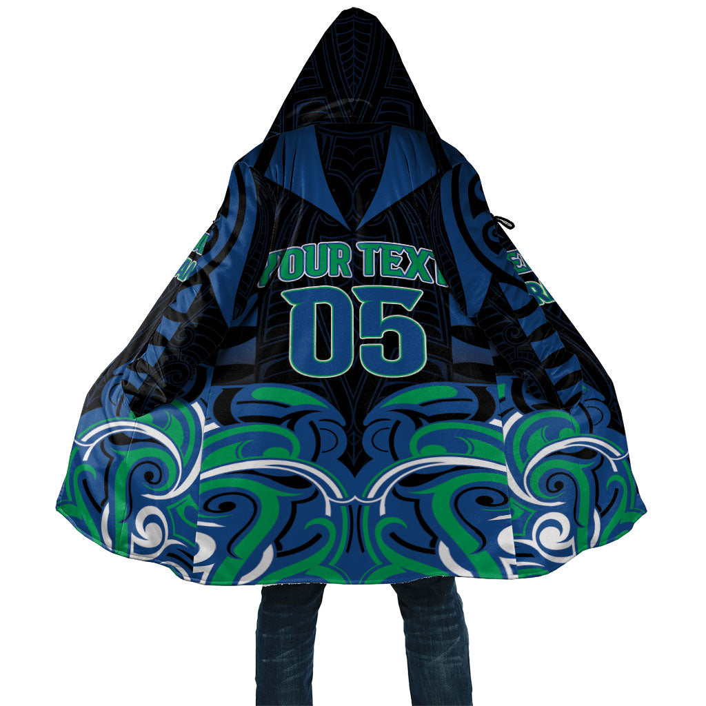 Custom Aotearoa Ngati Ranginui Cloak New Zealand Traditional Maori Pattern DT05 Unisex Navy - Polynesian Pride