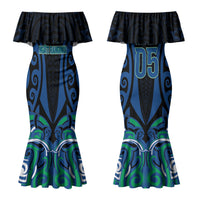Custom Aotearoa Ngati Ranginui Couples Matching Mermaid Dress and Hawaiian Shirt New Zealand Traditional Maori Pattern DT05 - Polynesian Pride