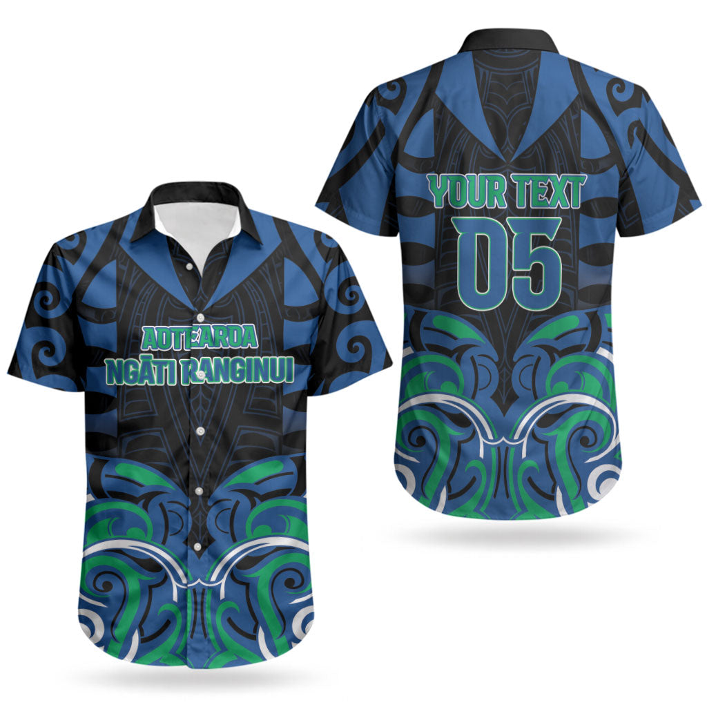 Custom Aotearoa Ngati Ranginui Couples Matching Off Shoulder Short Dress and Hawaiian Shirt New Zealand Traditional Maori Pattern DT05 - Polynesian Pride