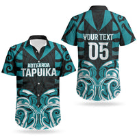 Custom Aotearoa Tapuika Couples Matching Tank Maxi Dress and Hawaiian Shirt New Zealand Traditional Maori Pattern DT05 - Polynesian Pride
