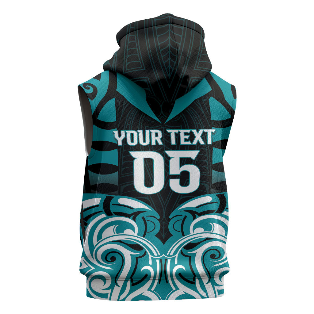 Custom Aotearoa Tapuika Sleeveless Hoodie New Zealand Traditional Maori Pattern DT05 - Polynesian Pride