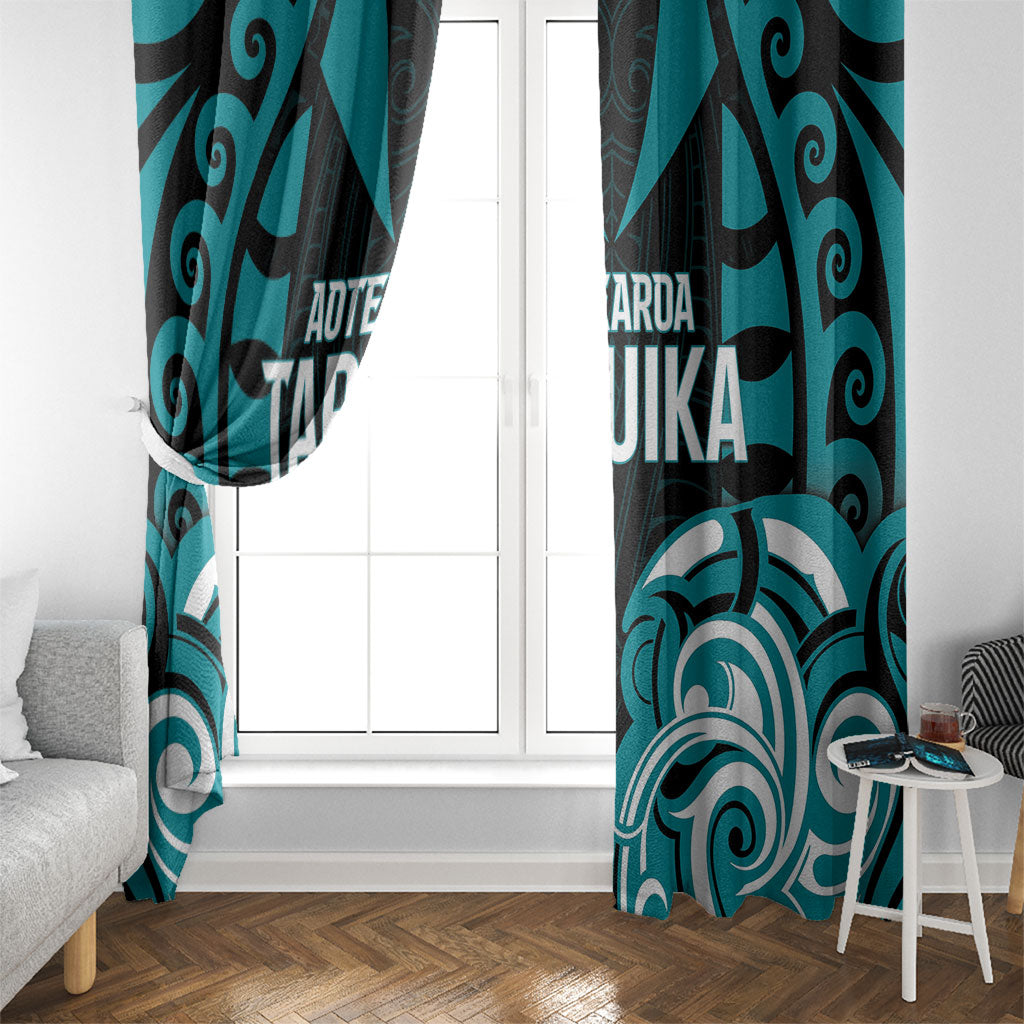 Aotearoa Tapuika Window Curtain New Zealand Traditional Maori Pattern DT05 - Polynesian Pride