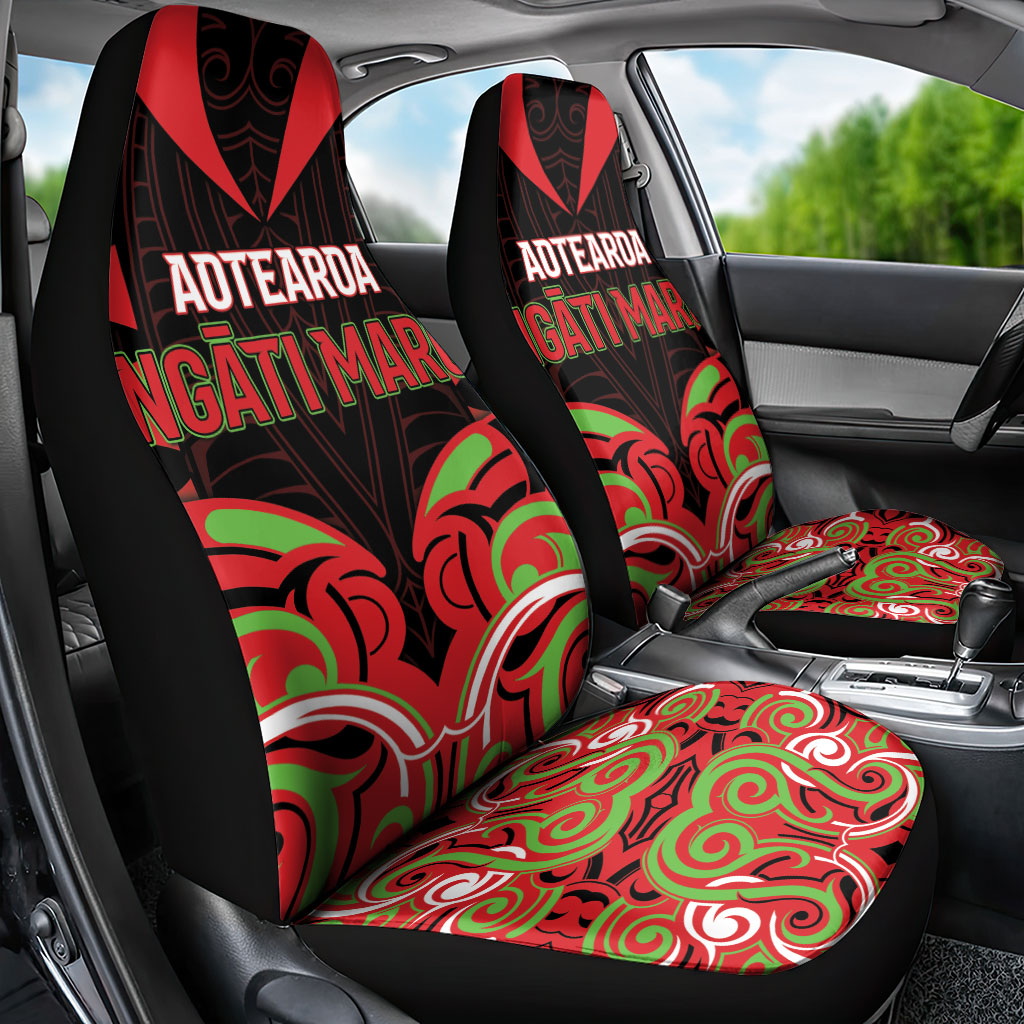 Aotearoa Ngati Maru Car Seat Cover New Zealand Traditional Maori Pattern DT05 - Polynesian Pride