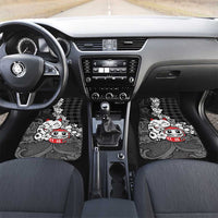 Black Palaka Hawaiian And Japanese Car Mats Maneki Neko And Sakura Bloom