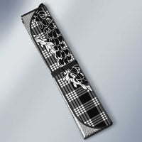 Black Hawaii Palaka Cowboy Turtle Auto Sun Shade Hawaiian Paniolo Puakenikeni Maile Lei DT05 - Polynesian Pride