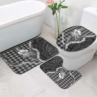 Black Hawaii Palaka Cowboy Turtle Bathroom Set Hawaiian Paniolo Puakenikeni Maile Lei
