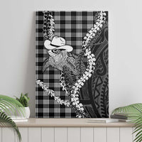 Black Hawaii Palaka Cowboy Turtle Canvas Wall Art Hawaiian Paniolo Puakenikeni Maile Lei DT05 - Polynesian Pride