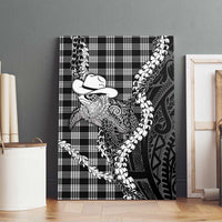 Black Hawaii Palaka Cowboy Turtle Canvas Wall Art Hawaiian Paniolo Puakenikeni Maile Lei DT05 - Polynesian Pride