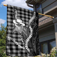 Black Hawaii Palaka Cowboy Turtle Garden Flag Hawaiian Paniolo Puakenikeni Maile Lei DT05 - Polynesian Pride
