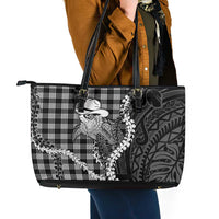 Black Hawaii Palaka Cowboy Turtle Leather Tote Bag Hawaiian Paniolo Puakenikeni Maile Lei