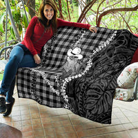 Black Hawaii Palaka Cowboy Turtle Quilt Hawaiian Paniolo Puakenikeni Maile Lei DT05 - Polynesian Pride