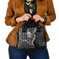 Black Hawaii Palaka Cowboy Turtle Shoulder Handbag Hawaiian Paniolo Puakenikeni Maile Lei DT05 - Polynesian Pride