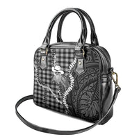 Black Hawaii Palaka Cowboy Turtle Shoulder Handbag Hawaiian Paniolo Puakenikeni Maile Lei DT05 - Polynesian Pride