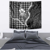 Black Hawaii Palaka Cowboy Turtle Tapestry Hawaiian Paniolo Puakenikeni Maile Lei DT05 - Polynesian Pride