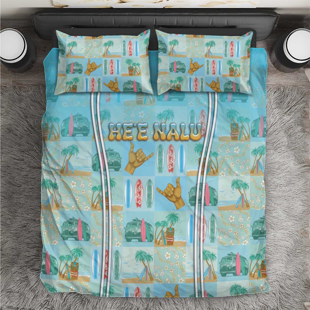 Hawaii Surfing Bedding Set He'e Nalu