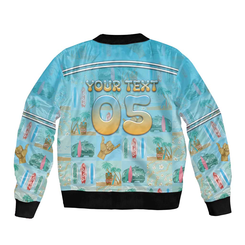 Custom Hawaii Surfing Bomber Jacket He'e Nalu DT05 - Polynesian Pride