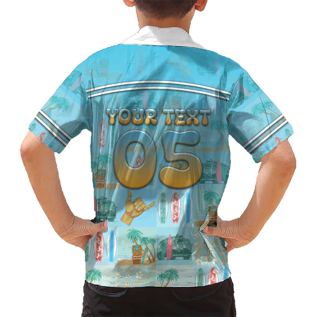 Custom Hawaii Surfing Family Matching Mermaid Dress and Hawaiian Shirt He'e Nalu DT05 - Polynesian Pride