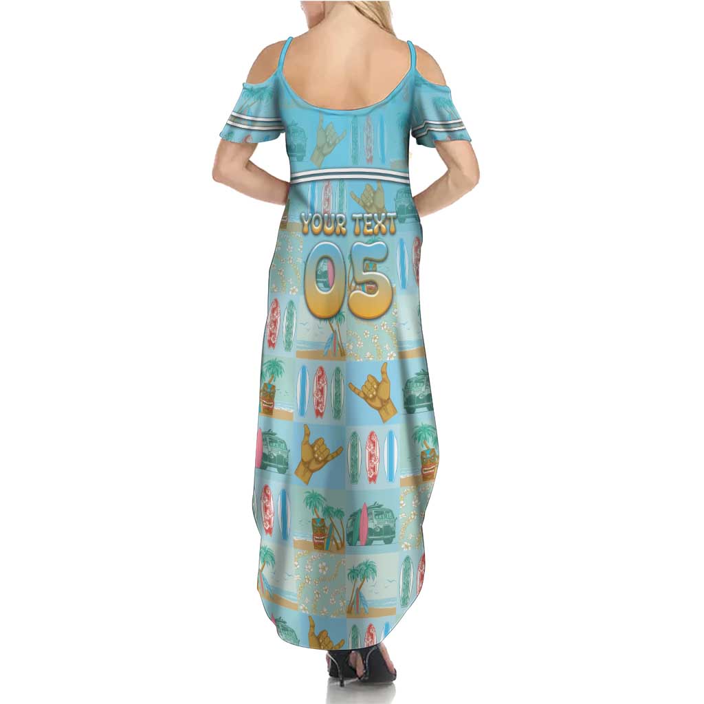 Custom Hawaii Surfing Family Matching Summer Maxi Dress and Hawaiian Shirt He'e Nalu DT05 - Polynesian Pride