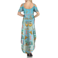 Custom Hawaii Surfing Family Matching Summer Maxi Dress and Hawaiian Shirt He'e Nalu DT05 - Polynesian Pride