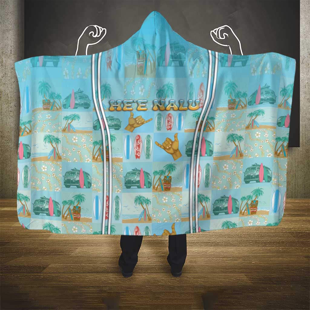 Hawaii Surfing Hooded Blanket He'e Nalu DT05 - Polynesian Pride