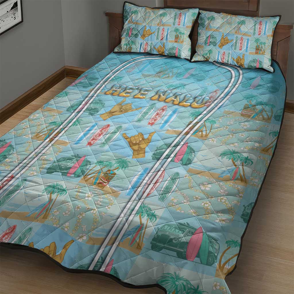 Hawaii Surfing Quilt Bed Set He'e Nalu DT05 - Polynesian Pride