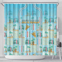 Hawaii Surfing Shower Curtain He'e Nalu DT05 - Polynesian Pride