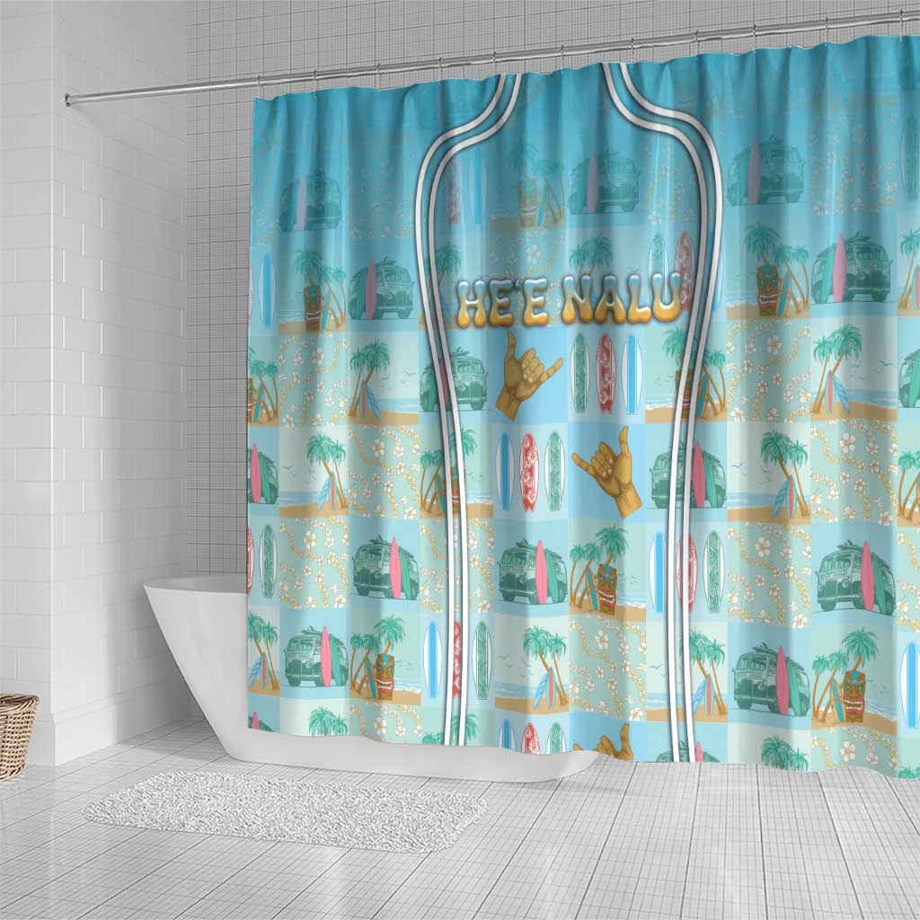 Hawaii Surfing Shower Curtain He'e Nalu DT05 - Polynesian Pride