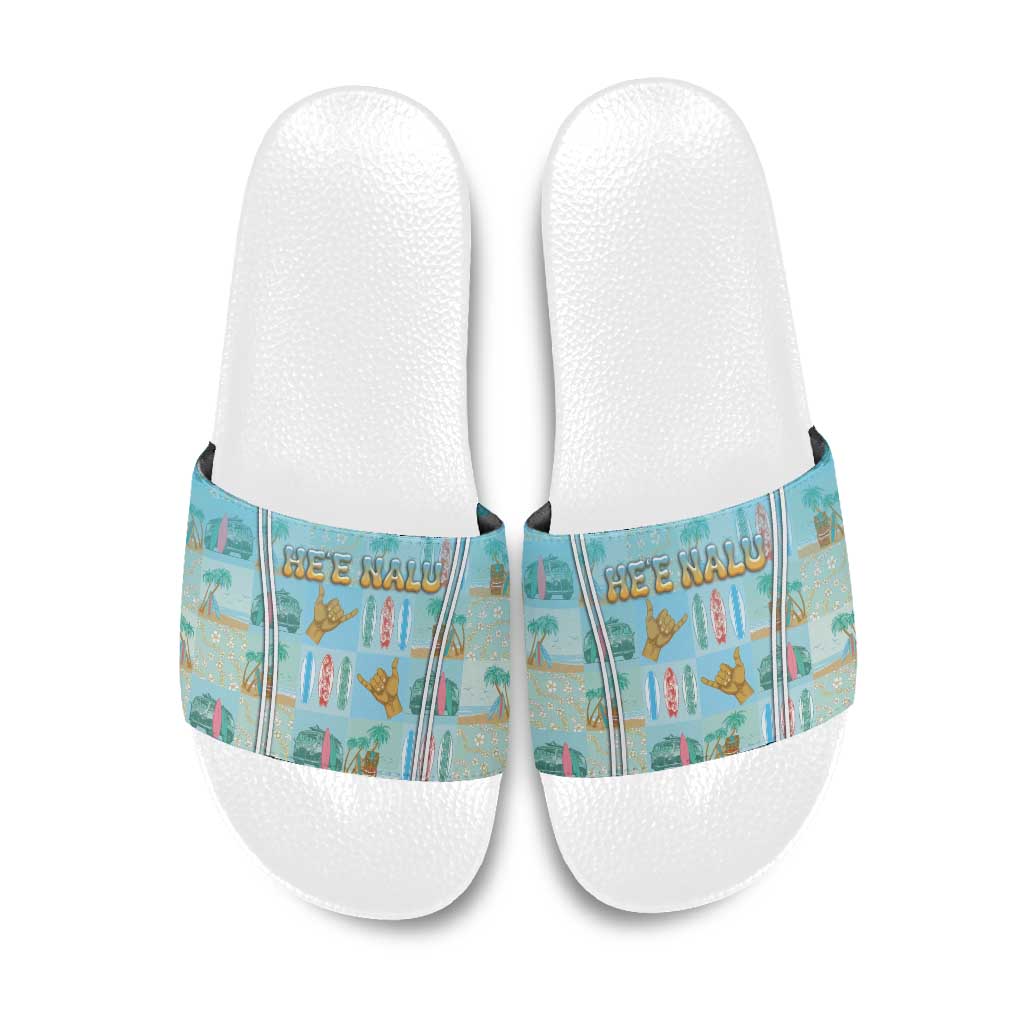 Hawaii Surfing Slide Sandals He'e Nalu DT05 Blue - Polynesian Pride